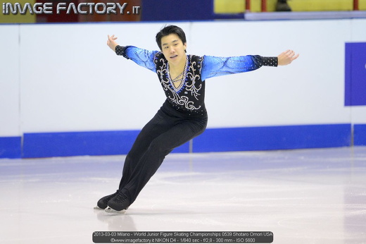 2013-03-03 Milano - World Junior Figure Skating Championships 0539 Shotaro Omori USA